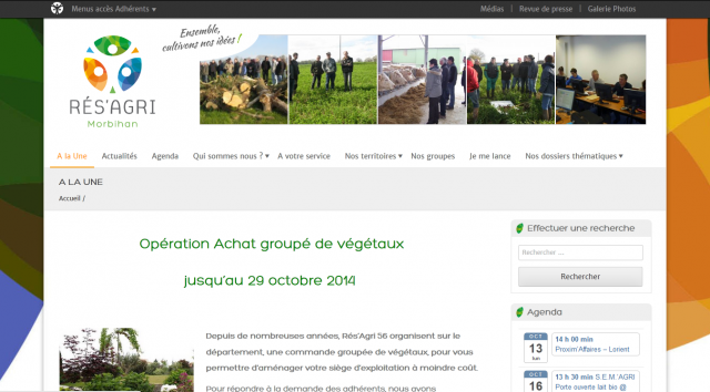 www.resagri56.fr - copie d'écran