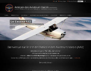 Page d'accueil du site www.aeroclubcuers.fr - screenshot 1