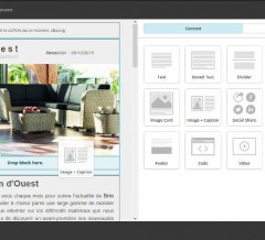 drag'n drop - thème graphique newsletter - MailChimp